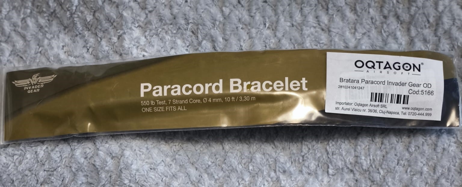A real photo din Bratara Paracord Invader Gear OD by Solo (1)