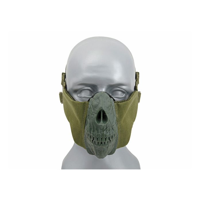 Masca Half Face Skull CS Olive