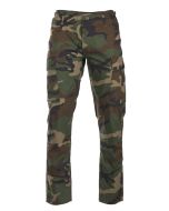 Pantaloni US BDU Slim Fit Woodland Mil-Tec S