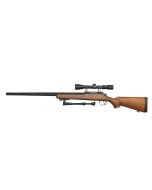 Replica sniper MB03EL cu luneta si bipod Well Lemn