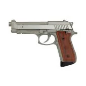 Replica pistol PT92 GBB CO2 Full Metal Cybergun Silver