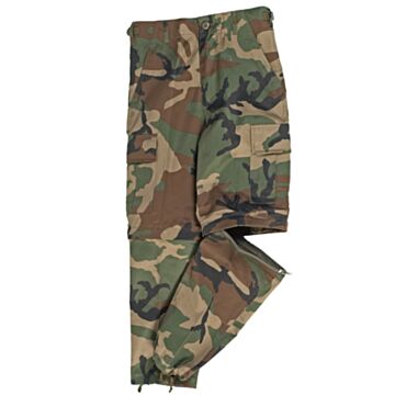 Pantaloni copii BDU Mil-Tec Woodland XL
