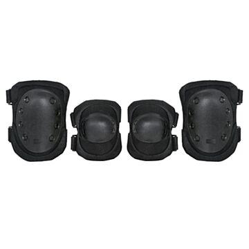 Set protectie genunchi si coate 8Fields Negru