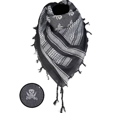 Fular Shemag Skull Mil-Tec Alb/Negru